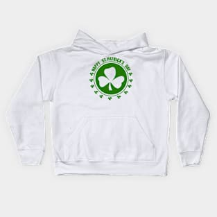 Happy St. Patrick's Day (Green) Kids Hoodie